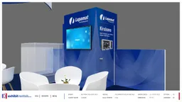40x40 Peninsula booth design by Exhibit-Rentals